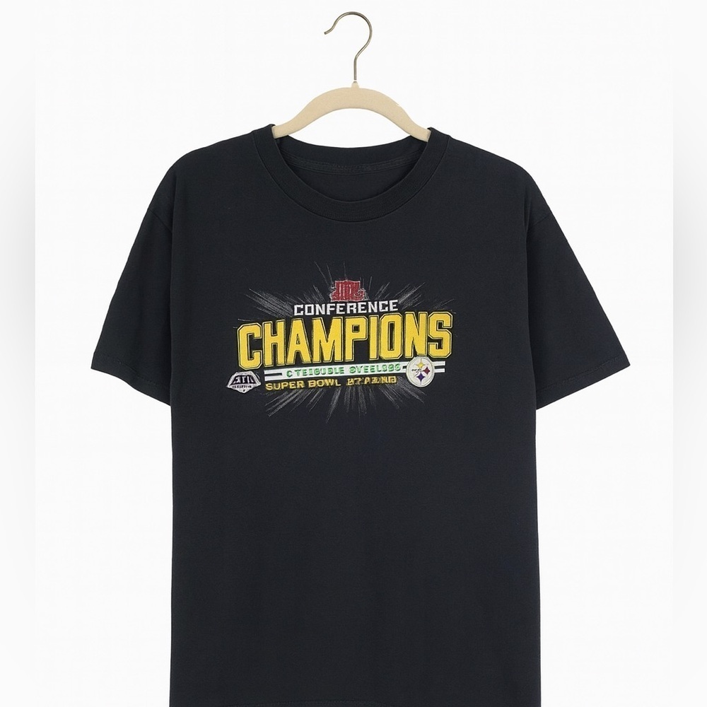 Pittsburgh Steelers NFL Super Bowl XLIII Conference Champions T-Shirt. Size XL - Picture 1 of 2